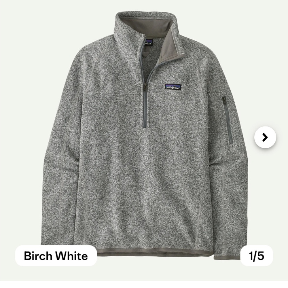 Patagonia Women’s Better Sweater 1/4 Zip Fleece Size S